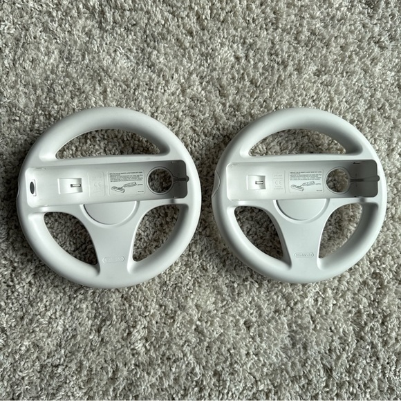 Nintendo Wii Wheels Wii Racing Steering Driving Race Wheel Drive Lot Of 2 - Picture 1 of 2